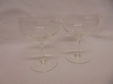 VINTAGE PAIR OF ETCHED CUT