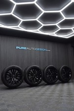 Genuine Range Rover 21" VIPER BLACK REFURBISHED Alloy Wheels Winter Snow Tyres