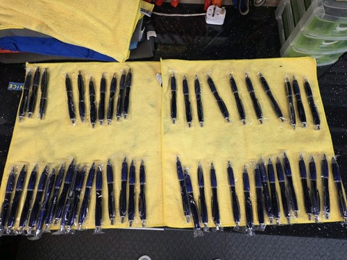 Job lot blue pens - blue,