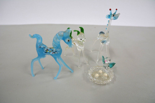 Vintage hand blown glass - 4,