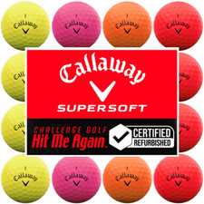 CALLAWAY SUPERSOFT BRIGHT OPTIX GOLF BALLS / HIT ME AGAIN™ MULTIBUY DOZEN DEALS