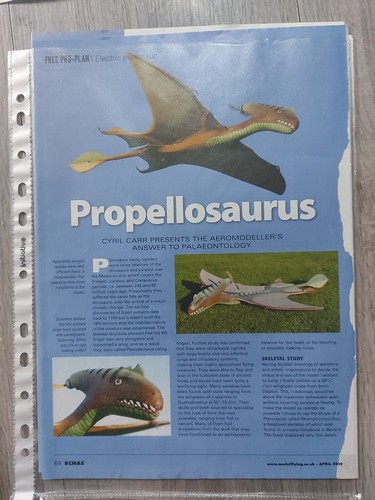 Propellosaurus plane plan - rc,