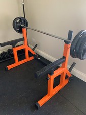 Mirafit M230 Bench Squat/Rack with bar, Extra Bar & Rubber Tri Grip Plates