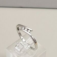  9 Carat White Gold 0.10Carat Diamond Ring Size N