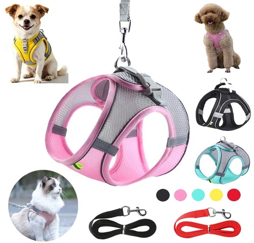 Pet cat harness vest walking - pet,