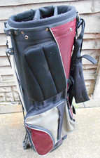 WILSON 5 WAY GOLF STAND BAG DOUBLE STRAP GOOD CONDITION PX TO CLEAR PLEASE READ