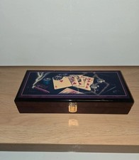 Poker Wood Box Set with Poker