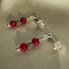 Natural Ruby And Emerald 925