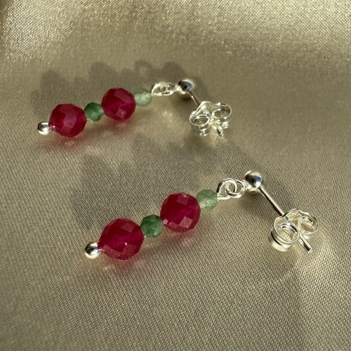 Natural ruby and - natural, emerald