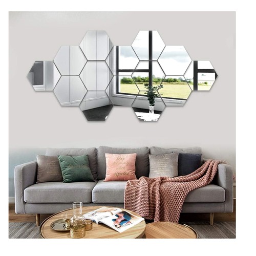 Large hexagon acrylic - 14,