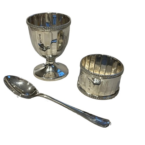 Sterling silver egg - sterling, napkin