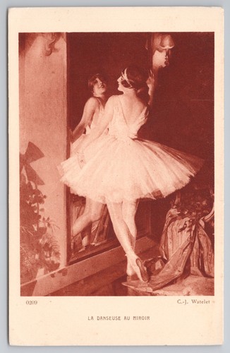 Postcard vintage art france - postcard,
