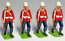 British 24th Foot x 4. Rorkes Drift, Zulu Wars, Steadfast, Metal Soldiers 54mm 7