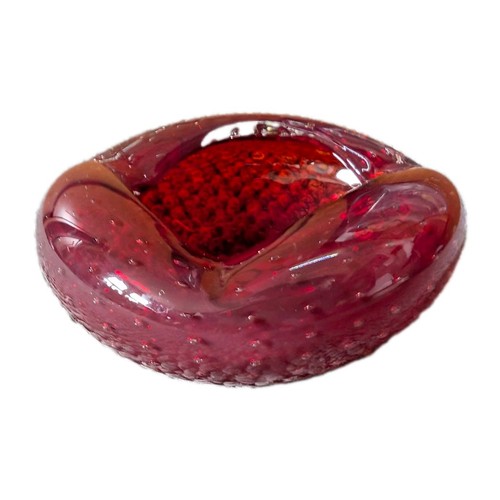 Vintage murano ruby red heavy - ruby,
