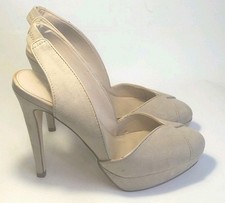 NEXT SIZE 4.5 BEIGE FAUX SUEDE