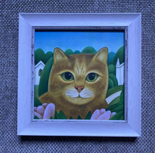 Cat Picture Framed Martin
