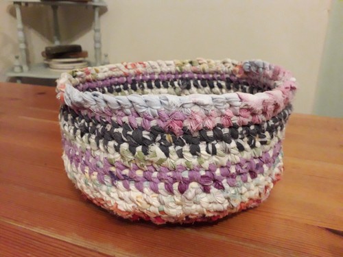 Upcycled amish knot rag - rag, rug