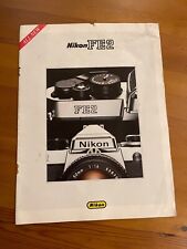 Nikon FE2 Brochure Original English Language 20 pages.