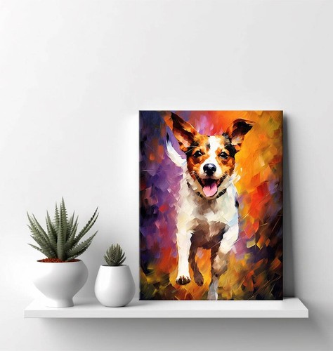 Jack russell dog animal canvas - dog,