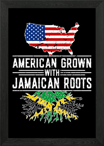 Jamaican roots jamaica framed - roots,