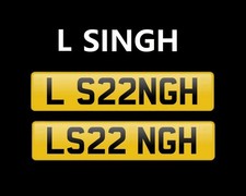 L SINGH Number Plate / Private