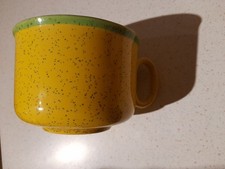 Just Mugs Large Mug Made in England Mottled Mustard 