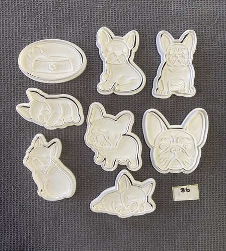 French bulldog cookie biscuit - french,