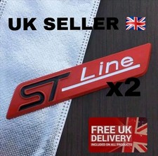 2x OEM FORD ST Line Red Wing