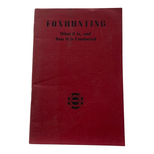 Vintage foxhunting book - book, by