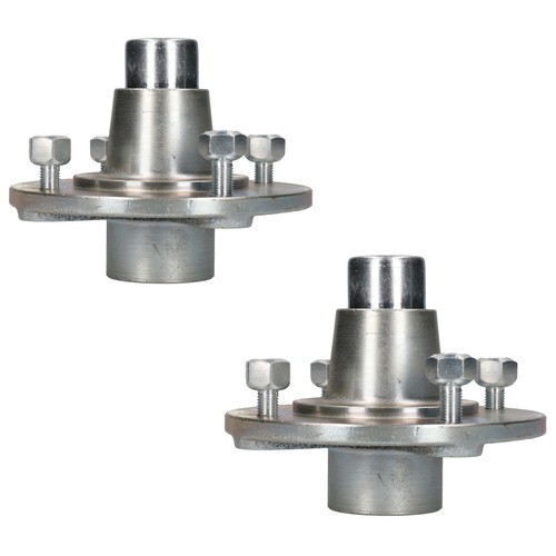 Pair trailer cast wheel hub - of,
