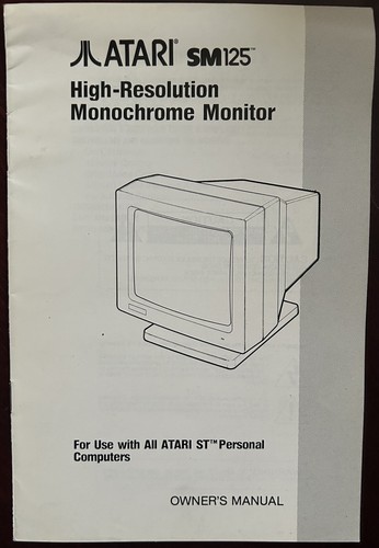 Vintage 1986 atari sm125 high - atari,