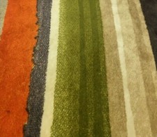 Green, Orange & Brown Striped