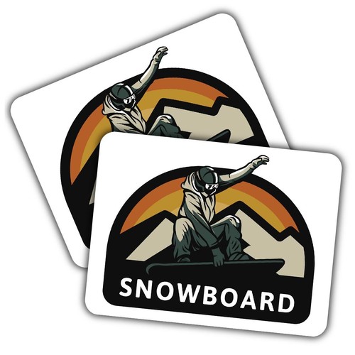 Vinyl sticker snowboarder - vinyl,