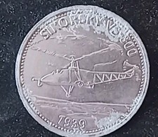Shell Token - Man In Flight - Sikorsky VS-300 - 1939 - Issued 1970's