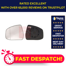 Mirror Glass fits FORD MONDEO Mk4 2.5 Left N/S Passenger Side Door 1469511 Apec