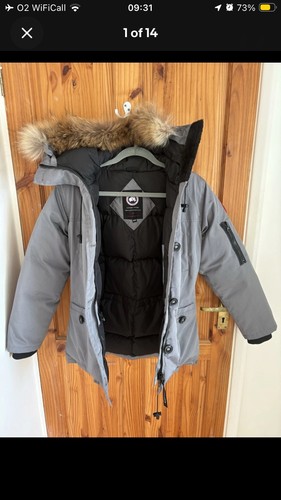 Canada parka grey hooded - canada, coat
