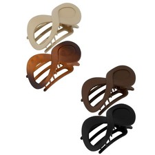 Brown Hair Claw Clip Hair Claw Wide Adornment Large Flat Clip Barrettes
