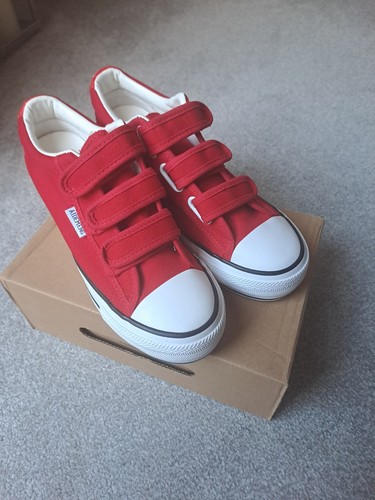 Red paltform soled - paltform, canvas