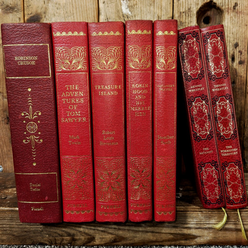 Vintage red gold faux - gold,