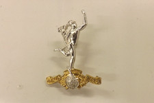 STAYBRIGHT MILITARY BADGE ROYAL CORPS OF SIGNALS 3.5CMS X 2.5CMS  (487)