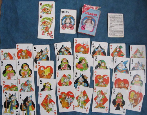 Vintage 1983 hearts card - vintage, game