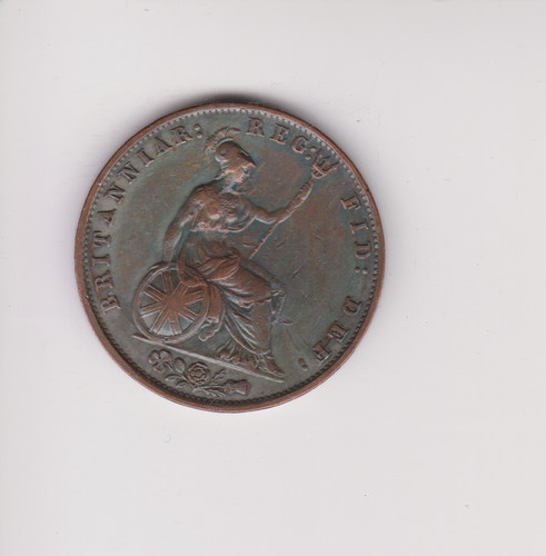 Queen victoria half penny 1853 - queen, half-penny