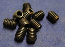 10 x 3/8" UNC  x 1/2" Long Black Grub Screws High Tensile for Allen Hex Key
