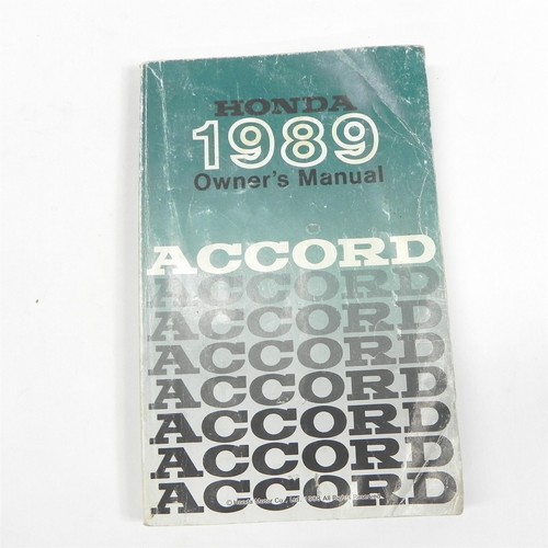 Vintage 1989 honda accord - 1989,