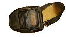 Rare Coach Black Leather Sling Bag Auth