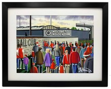 Arsenal. Retro Womens Team Stadium, Football  Club F.C Art Print 14" x 11" Frame
