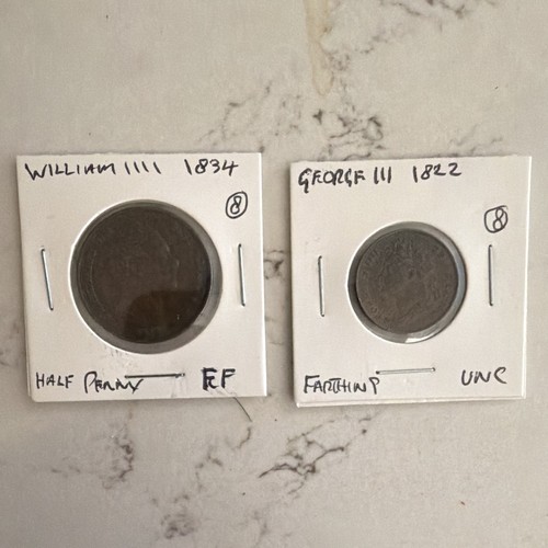 British coins 1834 william - 2, coins: