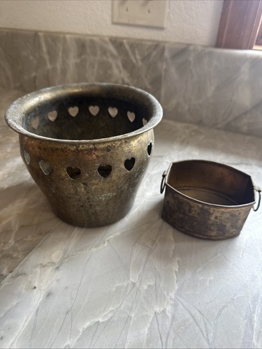 Metal flower pots decorative - metal,