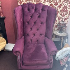 Oswald and Pablo high quality hand crafted velvet Chesterfield wingback Armchair