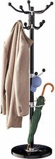CASARIA® Elegant Coat Rack Hat Stand with Marble Base Coat Stand and 14x Rotatab